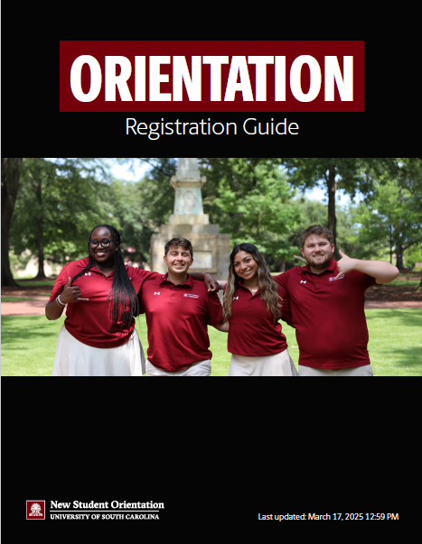 Cover image for the New Student Orientation Registration Guide
