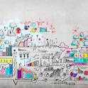 financial drawings and figures
