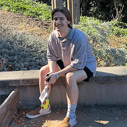 a man smiling