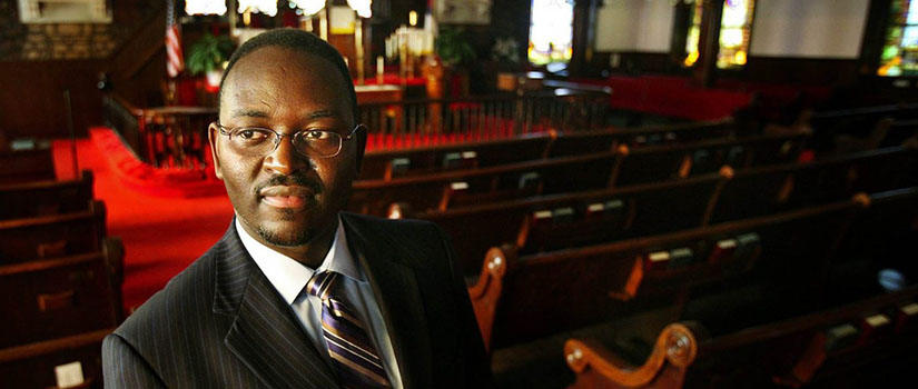 Clementa Pinckney in a church
