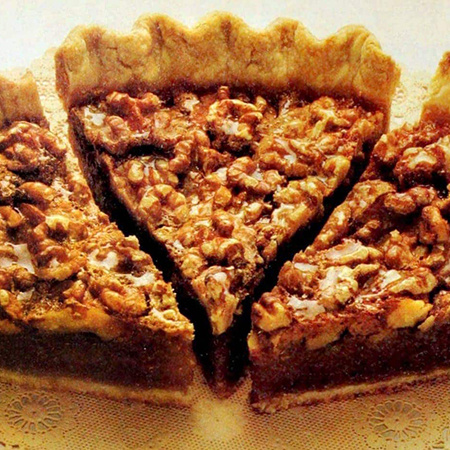 Chocolate walnut pie