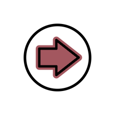 An arrow pointing forward