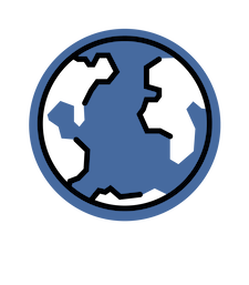 A globe with continents