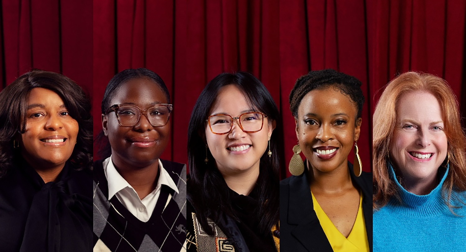 side-by-side head shots of five 2026 social justice winners
