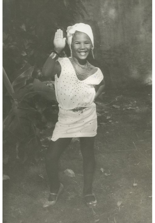 A photo of Gabriela Castillo in Cuba as a child.